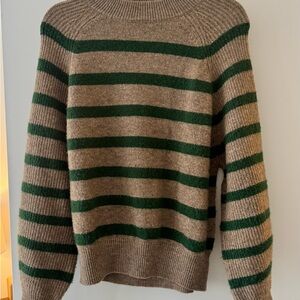 Striped Green and Brown Sweater